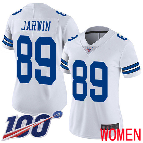 Women Dallas Cowboys Limited White Blake Jarwin Road #89 100th Season Vapor Untouchable NFL Jersey->women nfl jersey->Women Jersey
